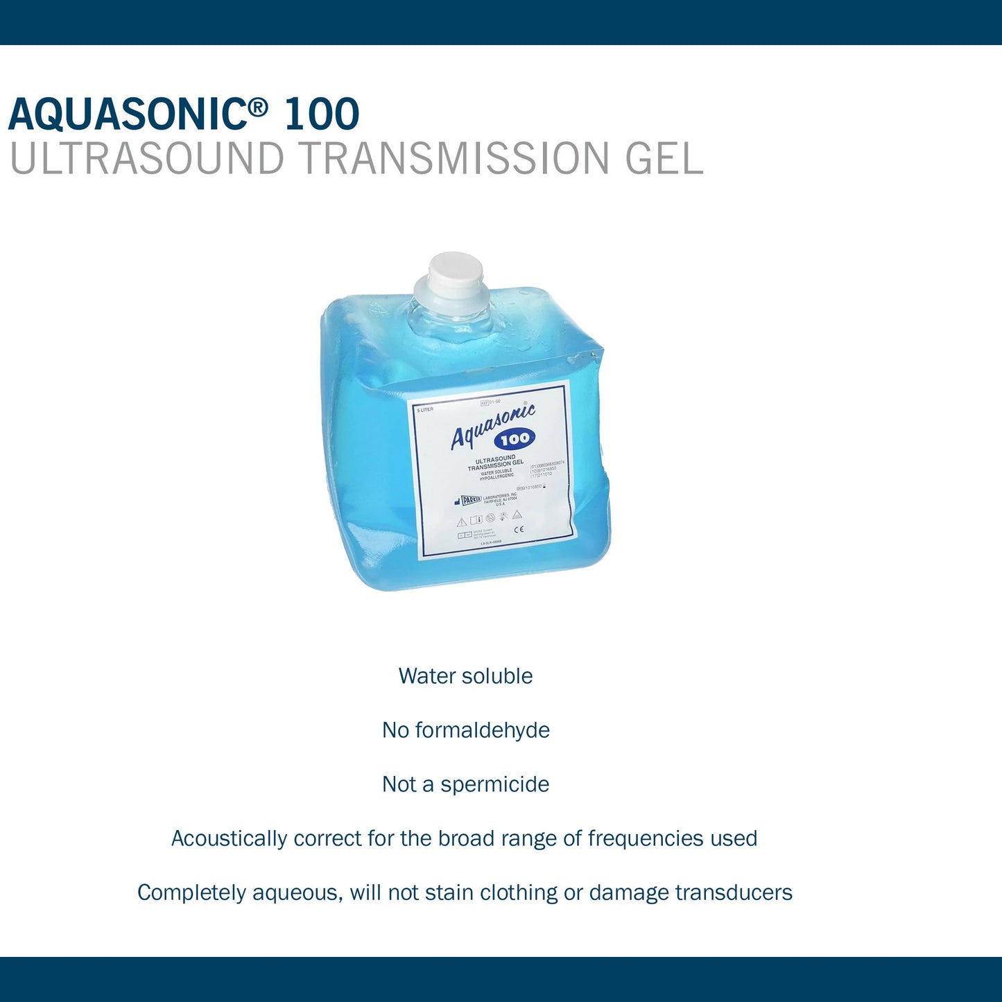 GEL, ULTRASOUND AQUASONIC 5L BLU (4/CS)