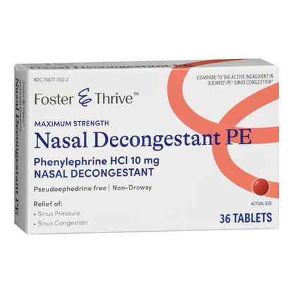 NASAL DECONGESTANT PE, TAB FT SM 10MG (36/BT)