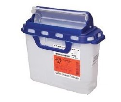 CONTAINER, SHARPS PHARMA WHT/BLU 5.4QT RECYKLEEN (20/CS)