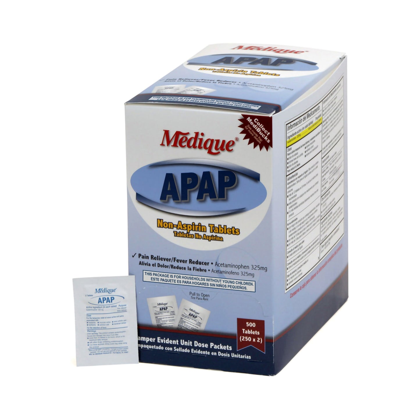ACETAMINOPHEN TAB 325MG 250 X 2 UD BX