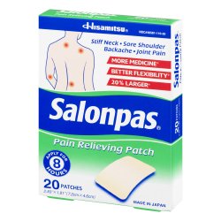 SALONPAS PAIN RELIEF, PATCH (20/CT)