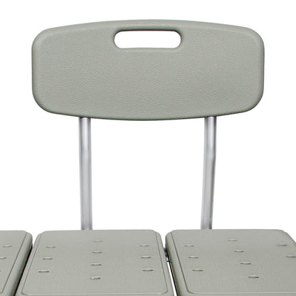 BENCH, TRANSFER W/BACK ALUMINUM FRAME 400LB
