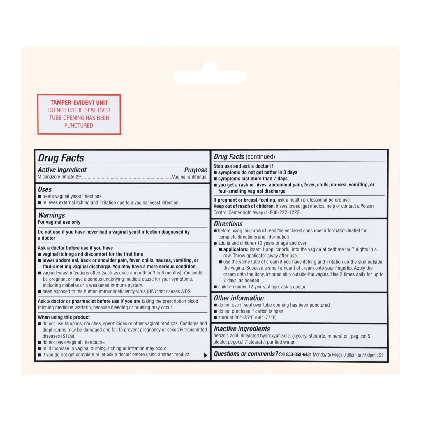 MICONAZOLE 7, CRM FT W/DISP APPL1.59OZ