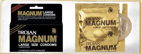CONDOM, TROJAN MAGNUM LUB (12/BX)