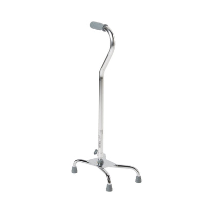 CANE, QUAD/LG BASE ALUM CHROME(4/CS)