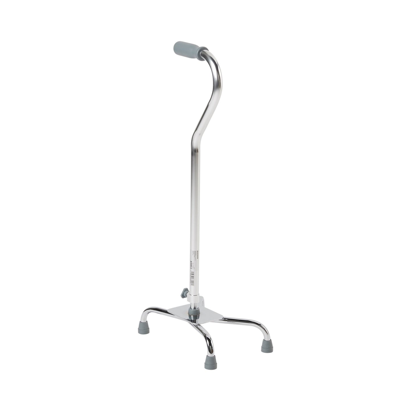 CANE, QUAD/LG BASE ALUM CHROME(4/CS)