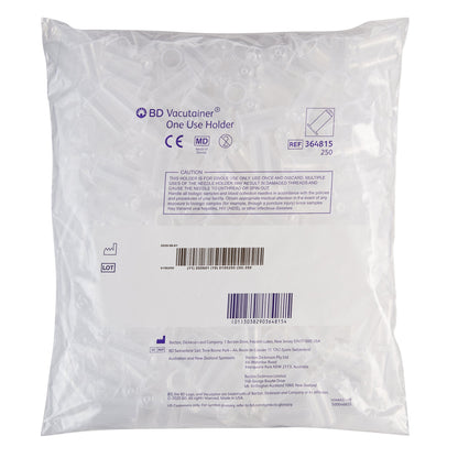 HOLDER, TUBE ONE USE NON-STACKABLE (250/BG)