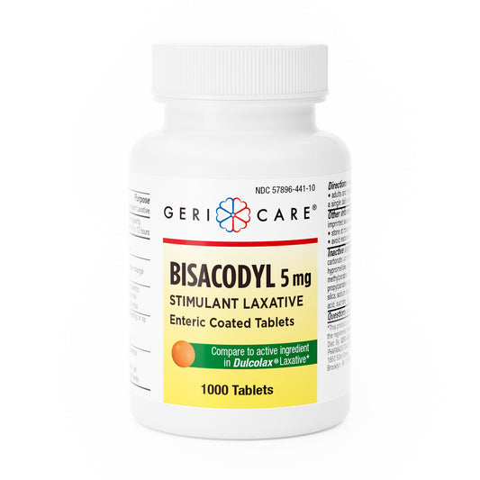 LAXATIVE BISACODYL, TAB 5MG (1000/BT 12BT/CS)