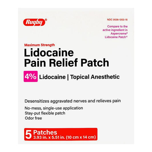 LIDOCAINE PAIN, PATCH 4% (5/CT)