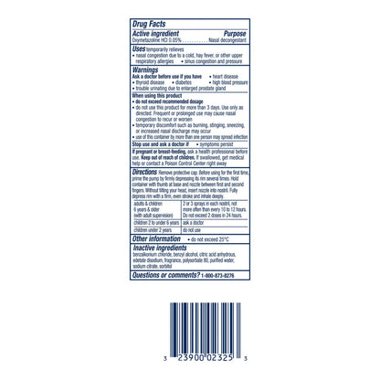 SINEX SEVERE, SPR NASAL ORIG DECONGESTANT 0.5OZ