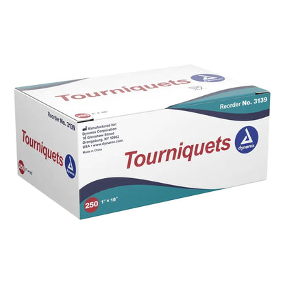 TOURNIQUET 1X18" BLUE LTXFR (250/BX 10BX/CS)