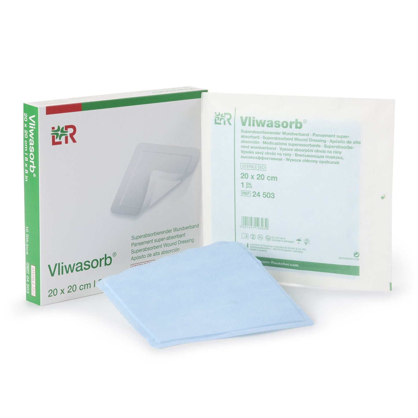 DRESSING, WOUND VLIWASORB SUPER ABSRB 8"X8" (10/BX 30BX/CS)