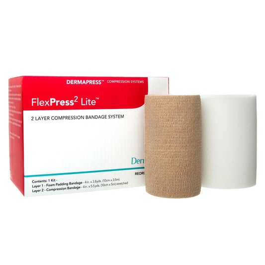 BANDAGE SYSTEM, COMPRESSION 2 LAYER FLEXPRESS 2LITE (1/BX)