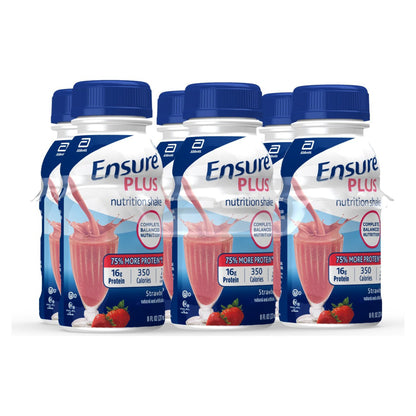 ENSURE PLUS, RTD STRWBRY & CRM8OZ (6/PK 4PK/CS)
