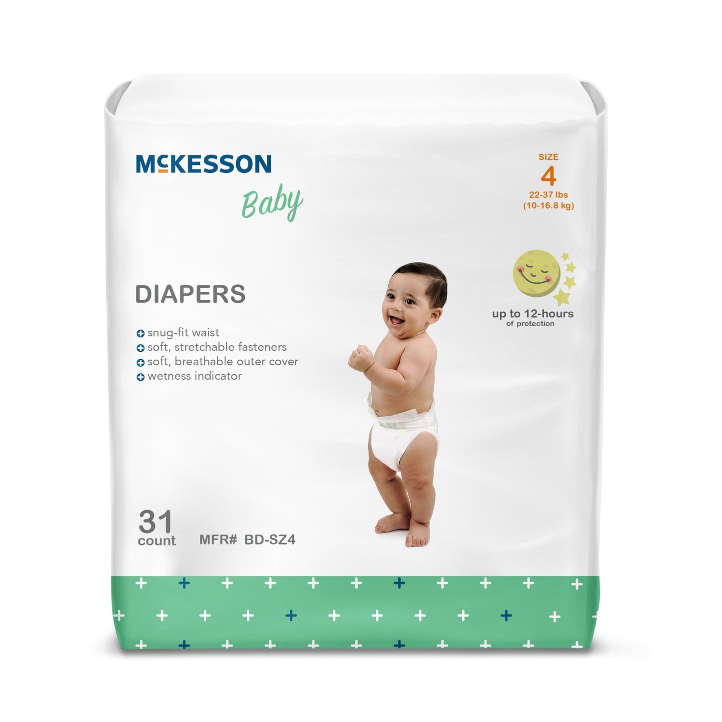 DIAPER, BABY SZ4 22-37 LBS (31/BG 4BG/CS)