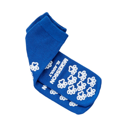 SLIPPER, TERRY DBL IMPRINTED ADLT RBLU XLG (48PR/CS)