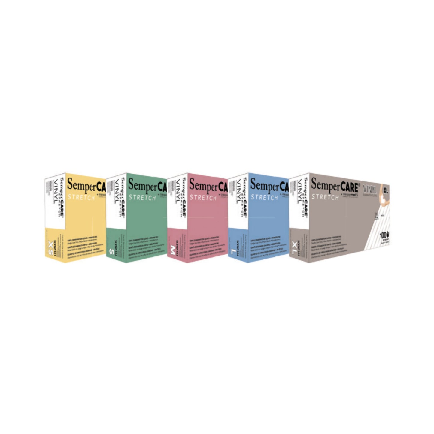 GLOVE, EXAM VNYLSTRCH MED N/S (100/BX 10BX/CS)