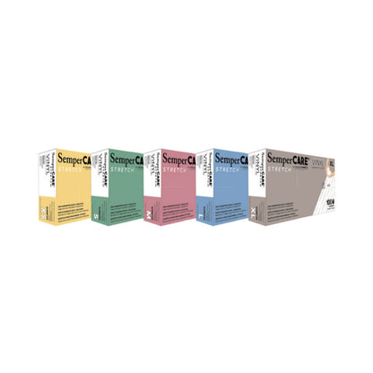 GLOVE, EXAM VNYLSTRCH MED N/S (100/BX 10BX/CS)