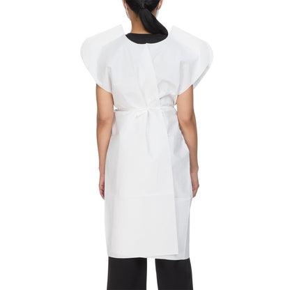 GOWN, EXAM 3PLY WHT 30X42 (50/CS)