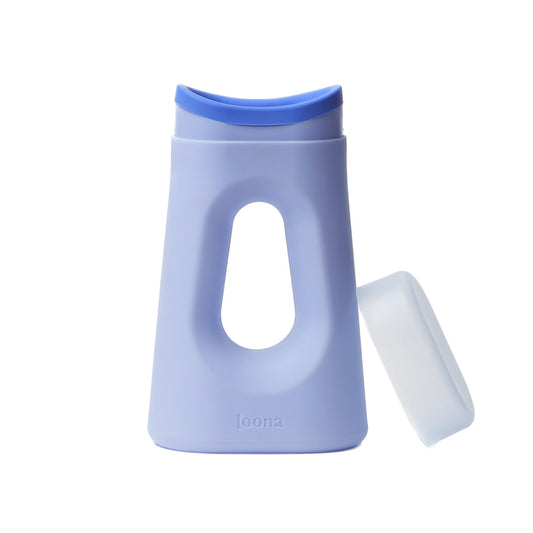 URINAL, PORTABLE F/BEDSIDE & ON-THE-GO LOONA FML BLU (24/CS)
