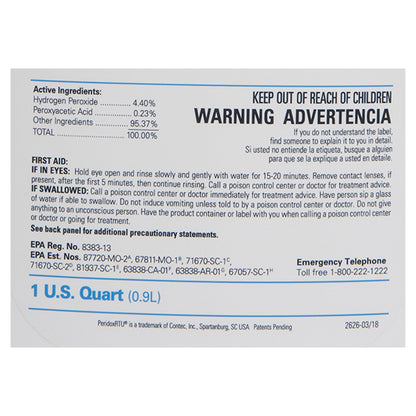 DISINFECTANT, SPORICIDAL PERIDOX RTU DBL BAG STR 32OZ (6/CS)