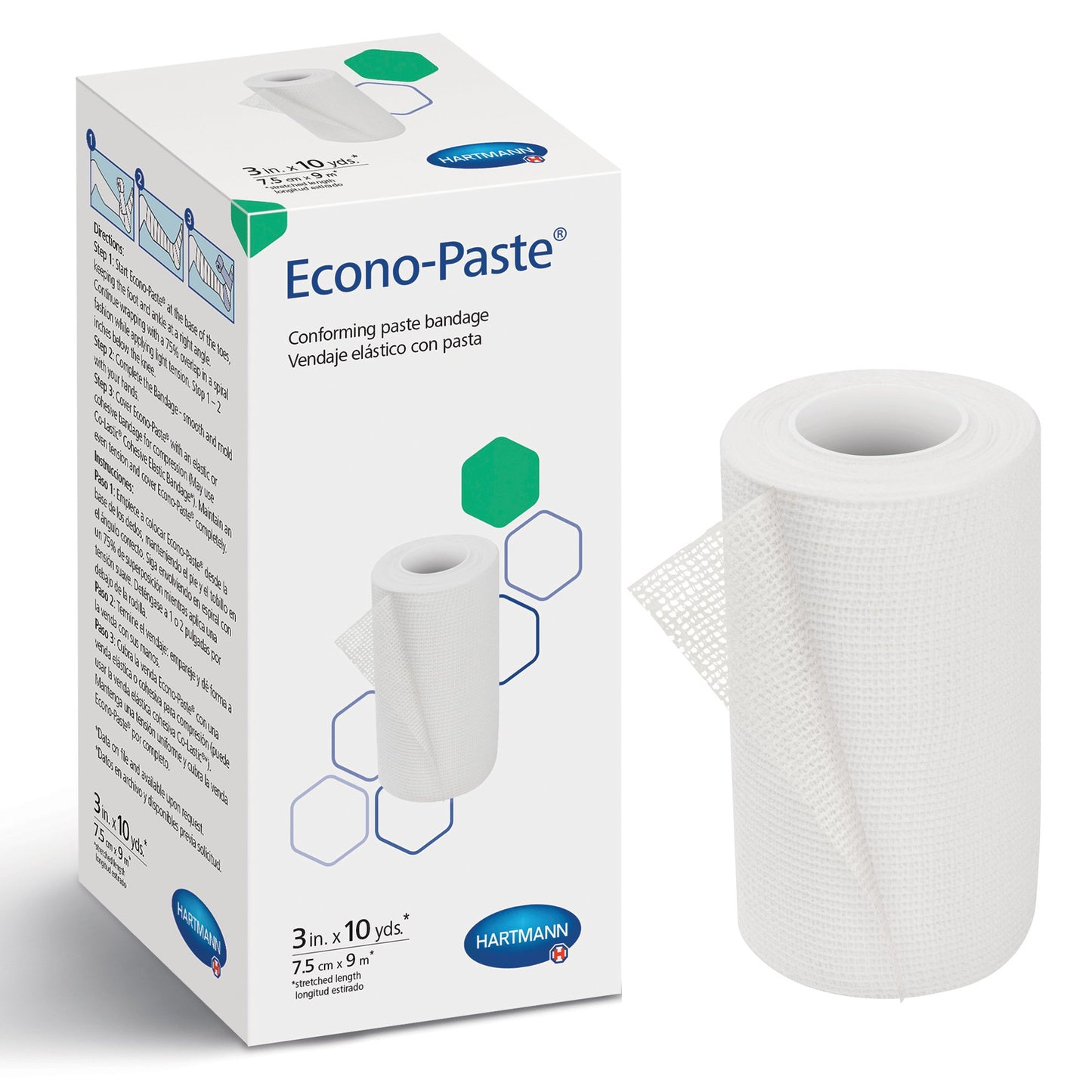 BANDAGE, ECONO-PASTE 3"X10YD (12/CS)