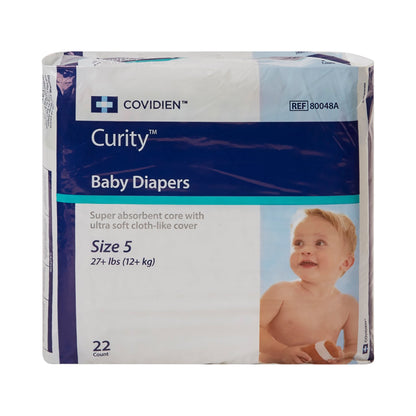 DIAPER, CURITY BABY SZ5 30+LB (22/BG 8BG/CS) KENICO