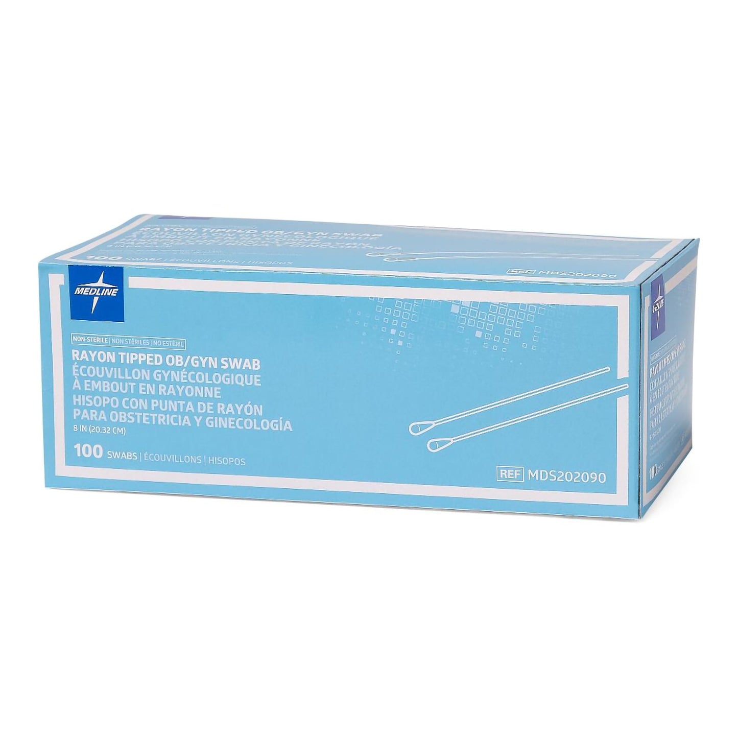 APPLICATOR, VAG RAYON TIP 8" (100/BX 5BX/CS)