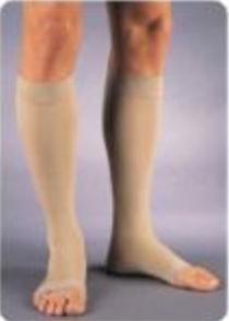 STOCKING, RELIEF KNEE OPN-TOE 30-40COMP BGE LG