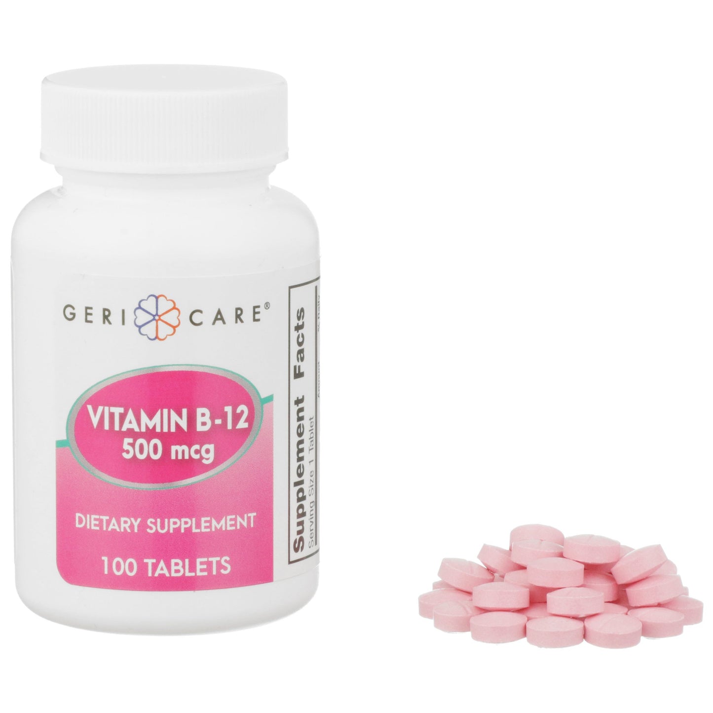 VITAMIN B-12, TAB 500MCG (100/BT 12BT/CS)