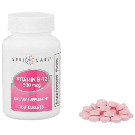VITAMIN B-12, TAB 500MCG (100/BT 12BT/CS)