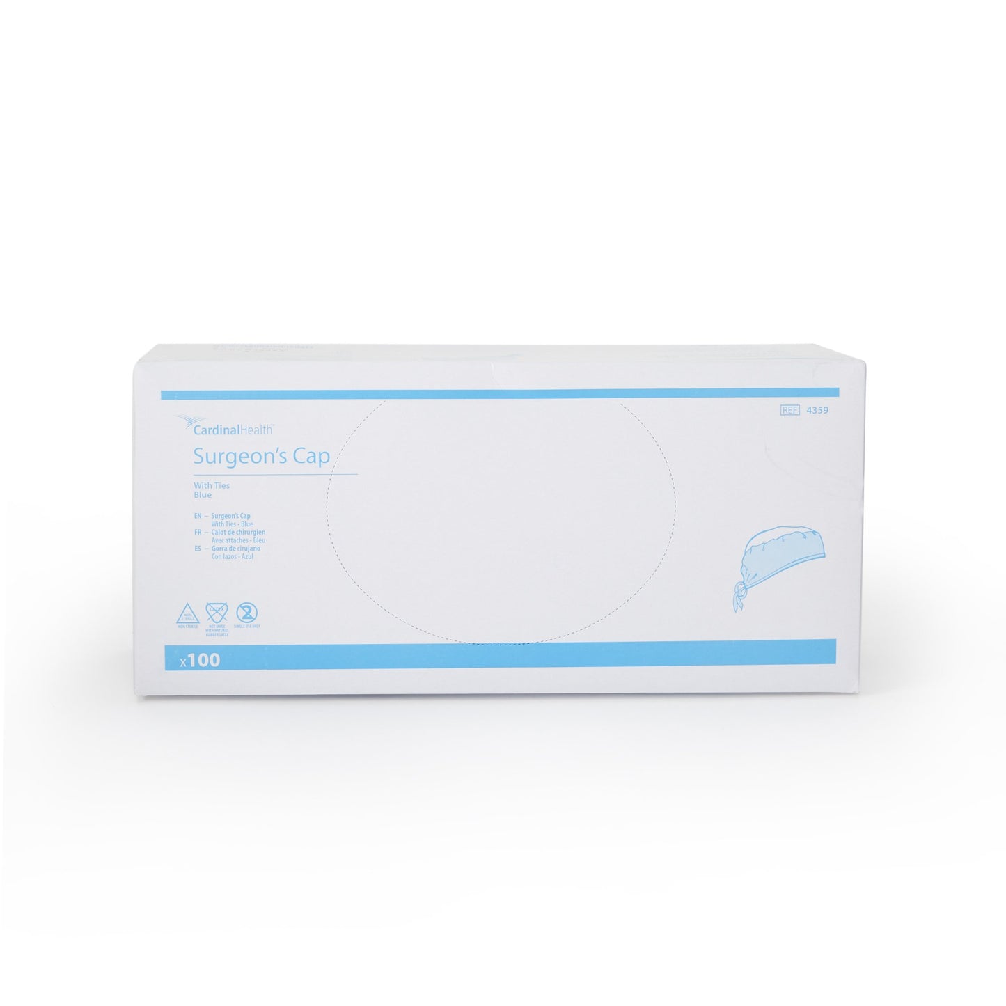 CAP, SURG TIE BLU (100/CT 6CT/CS)