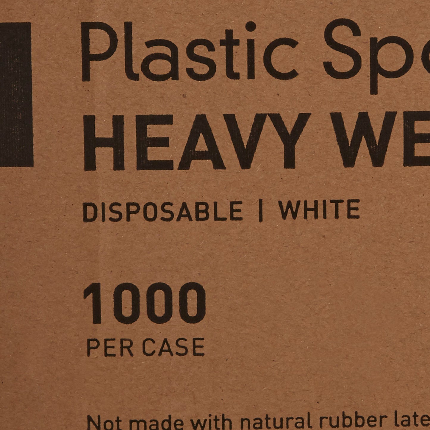 SPOON, PLASTIC HVY WGHT WHT 6"(1000/CS)