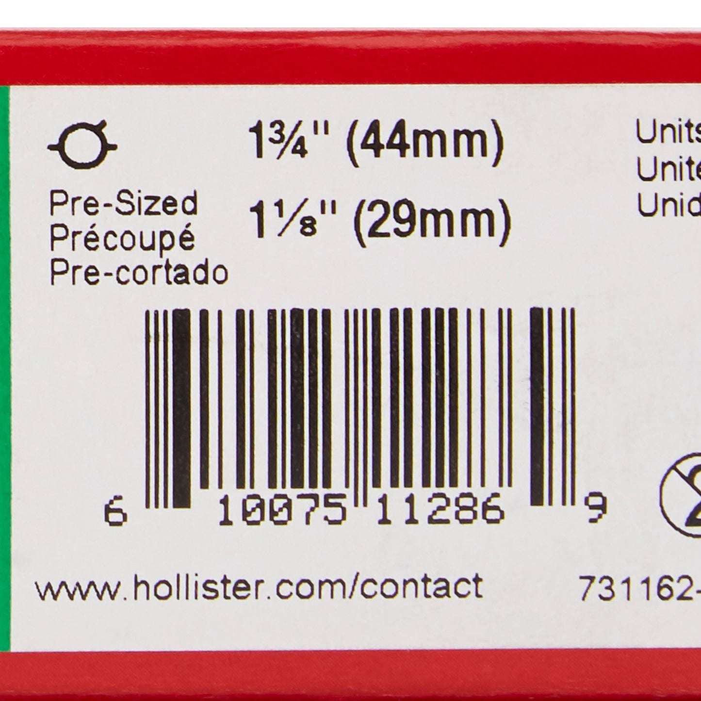 FLANGE, FLAT W/TAPE 29MM (5/BX)