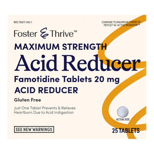 FAMOTIDINE, TAB FT ACID REDUCER SM 20MG (25/BX)