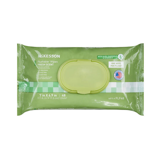 WIPE, WET FLUSHABLE SCENTED SFT PK W/LID (48/PK 12PK/CS)