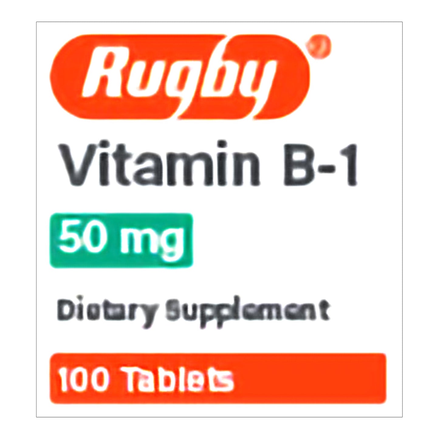 VITAMIN B-1, TAB 50MG (100/BT)