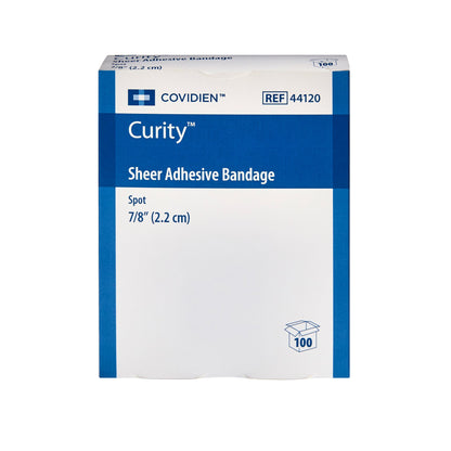 BANDAGE, ADHESIVE SPOT FLESH LF 7/8" (100/BX 36BX/CS) KENDAL