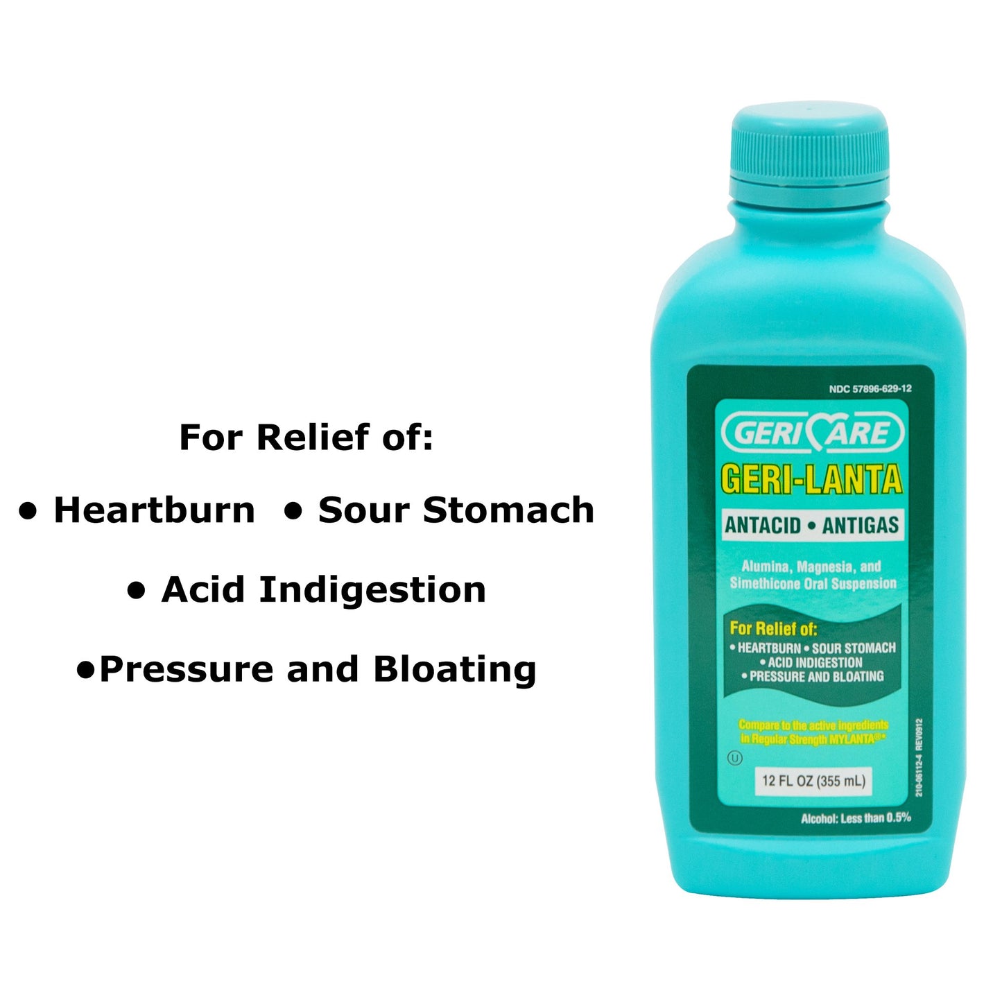 ANTACID, LIQ GERI-LANTA REGULAR STRNTH ANTIGAS 12OZ (12/CS)