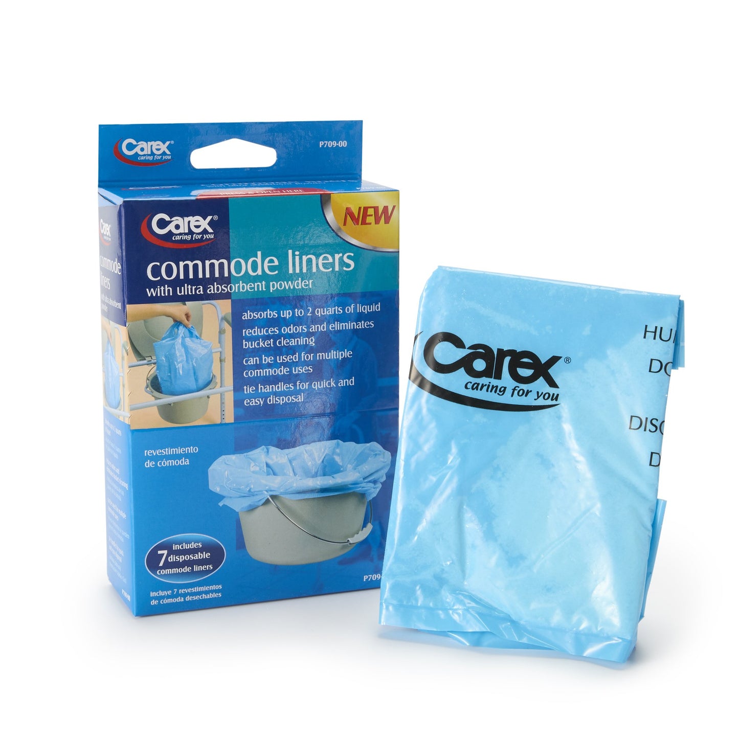 LINER, COMMODE (7/BX 24BX/CS) CAREXH