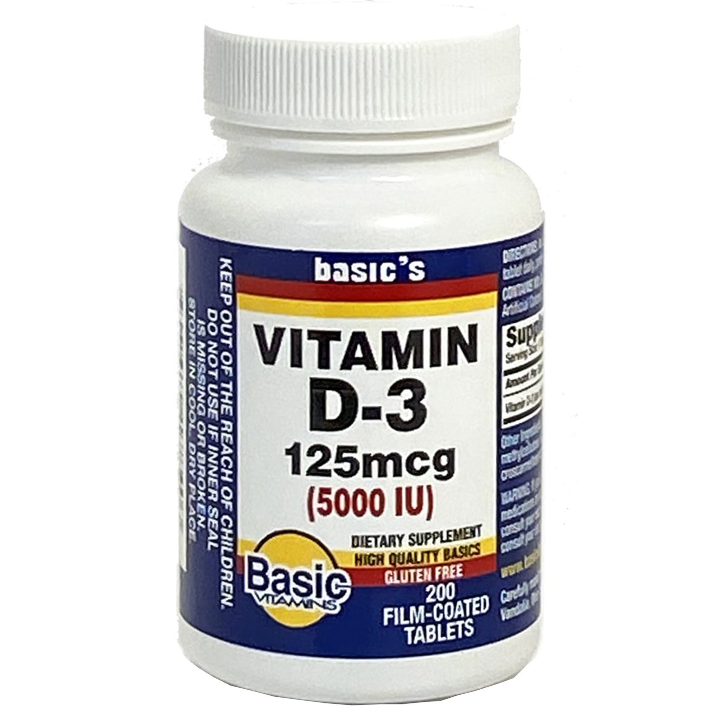 VITAMIN D, TAB 5000IU (200/EA)