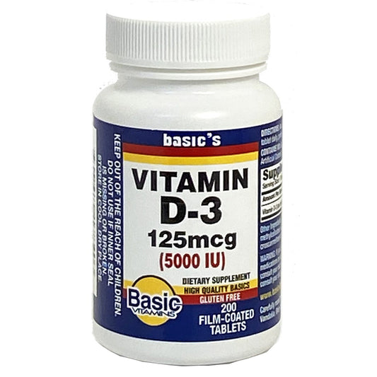 VITAMIN D, TAB 5000IU (200/EA)