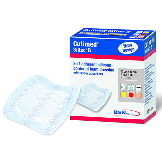 DRESSING, WOUND CUTIMED SILTECB 6"X6" (10/BX)