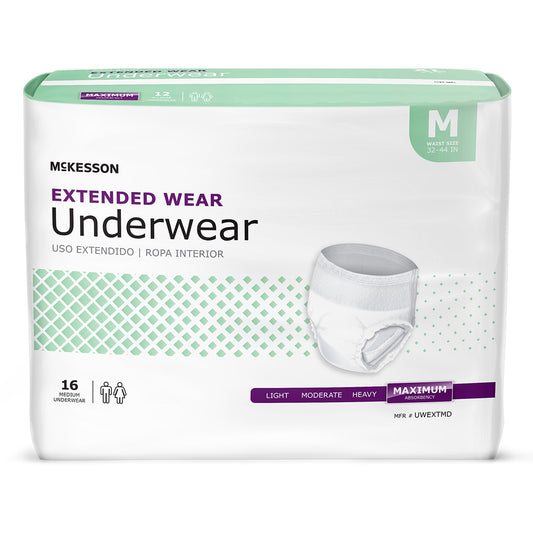UNDERWEAR, EXTENDED WEAR MED 32-44 (16EA/BG 4BG/CS)