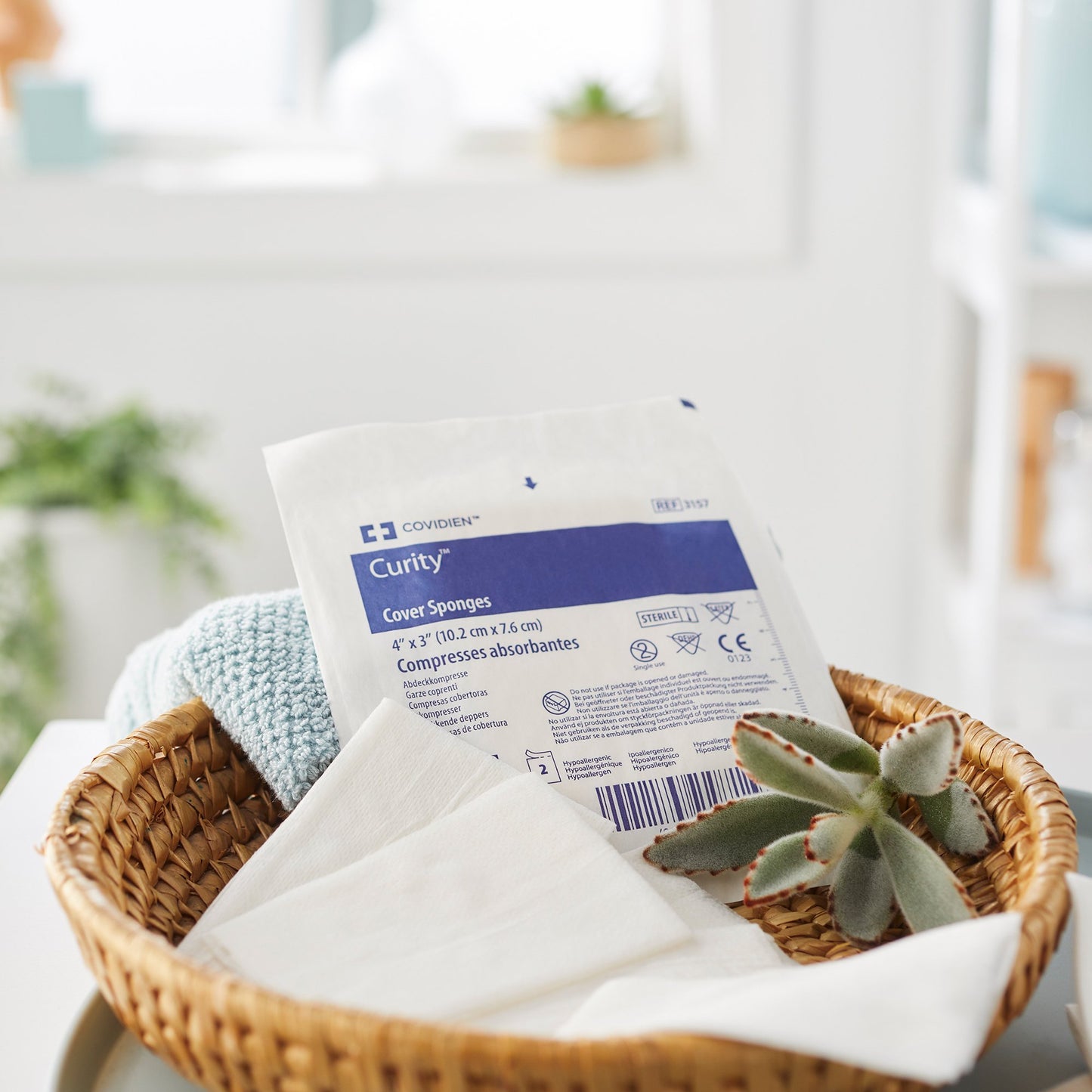 SPONGE, CVR 4"X3" STR 2'S (2/PK 25PK/TR 24TR/CS) KENDAL