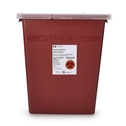 CONTAINER, SHARPS RED 8GL W/LID (10/CS)