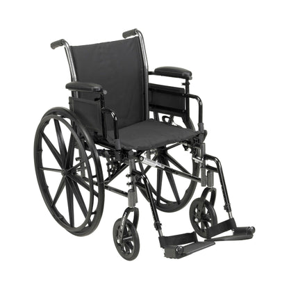 WHEELCHAIR, LIGHTWEIGHT CRUISER III 20" 300LB CAP