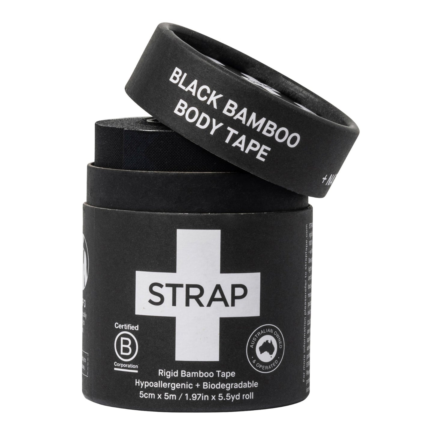 TAPE, SPORTS STRAP BAMBOO BLK 5CMX5CMX5.5YDS (1/TU 3TU/BX)