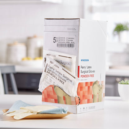 GLOVE, SURG LTX 5.5 STR2 SMTH (50PR/BX 4BX/CS)