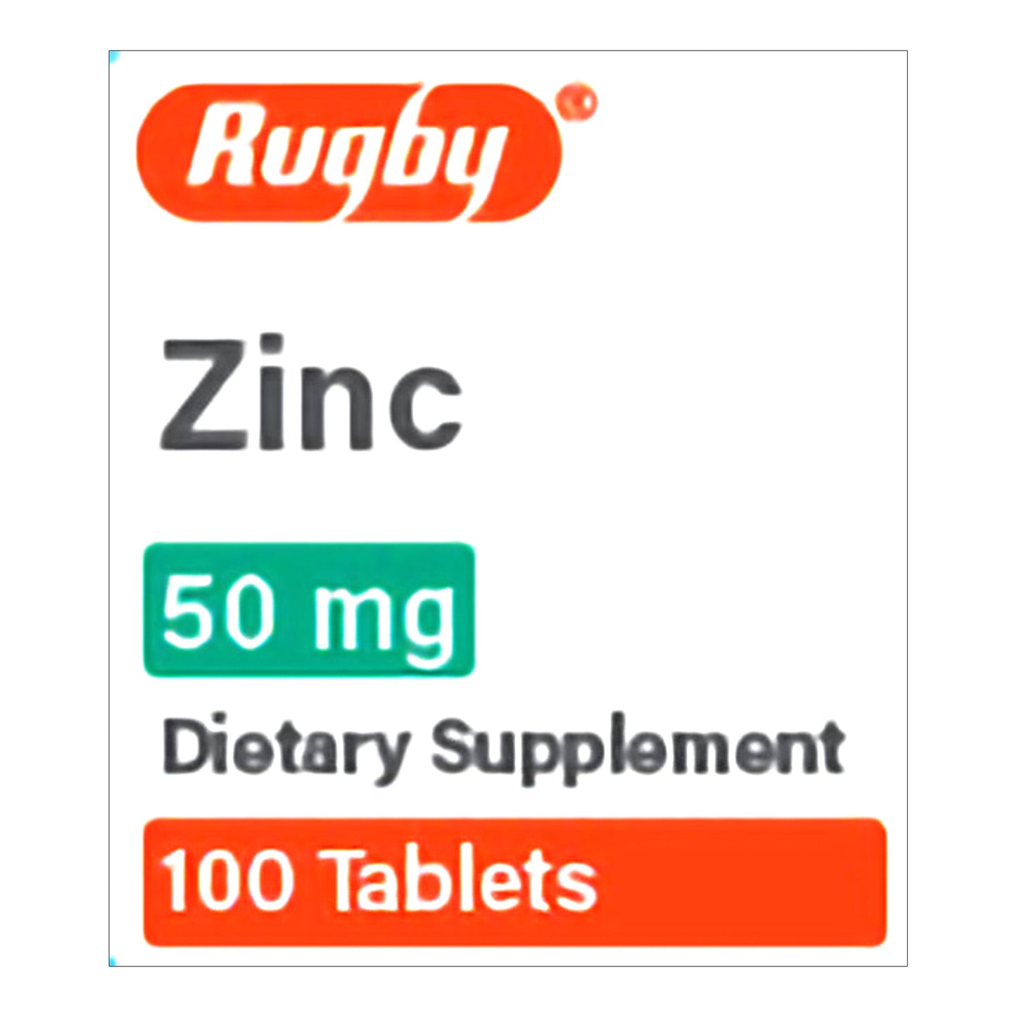 ZINC, TAB 50MG (100/BT)